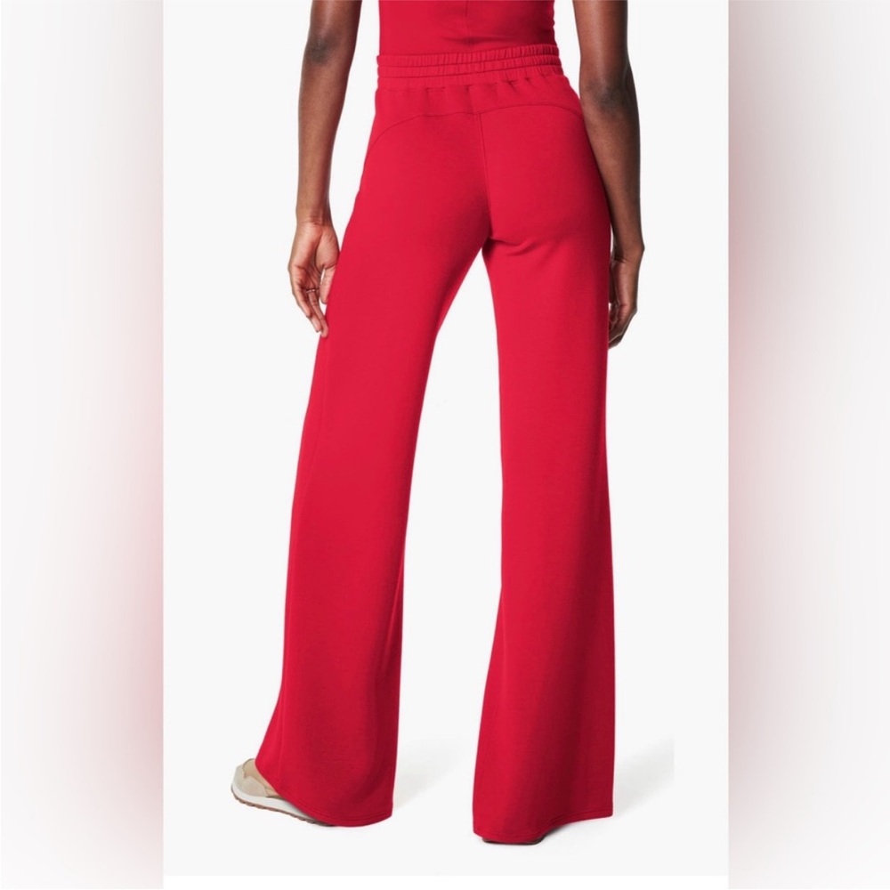 SPANX Air Essentials Wide Leg Pants Red - Picture 2 of 8